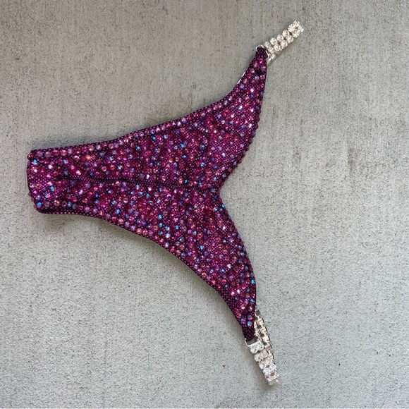 Purple Rhinestone Bikini Set - Picture 3 of 4